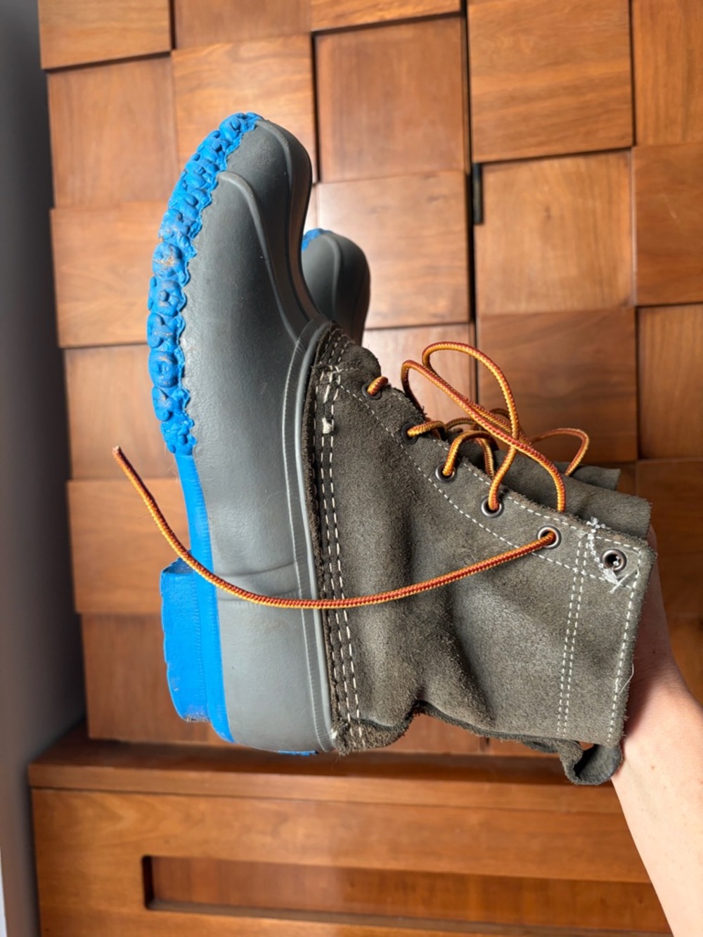 L.L. Bean Blue Rubber Sole Duck Boots - Picture 4 of 7